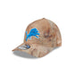 Detroit Lions Washed Nylon Brown 9TWENTY A-Frame Adjustable Hat