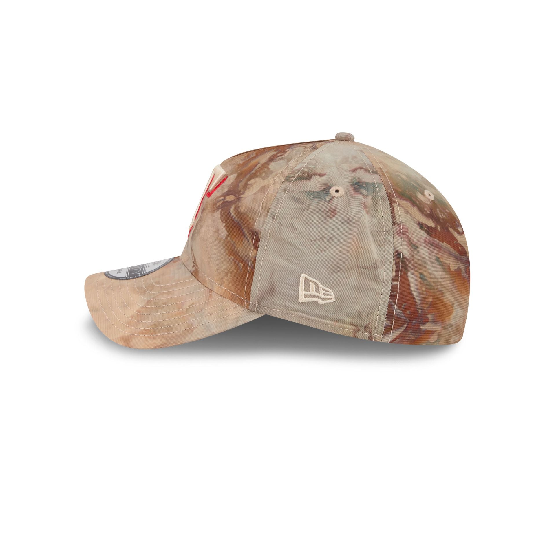 Texas Rangers Washed Nylon Brown 9TWENTY A-Frame Adjustable Hat