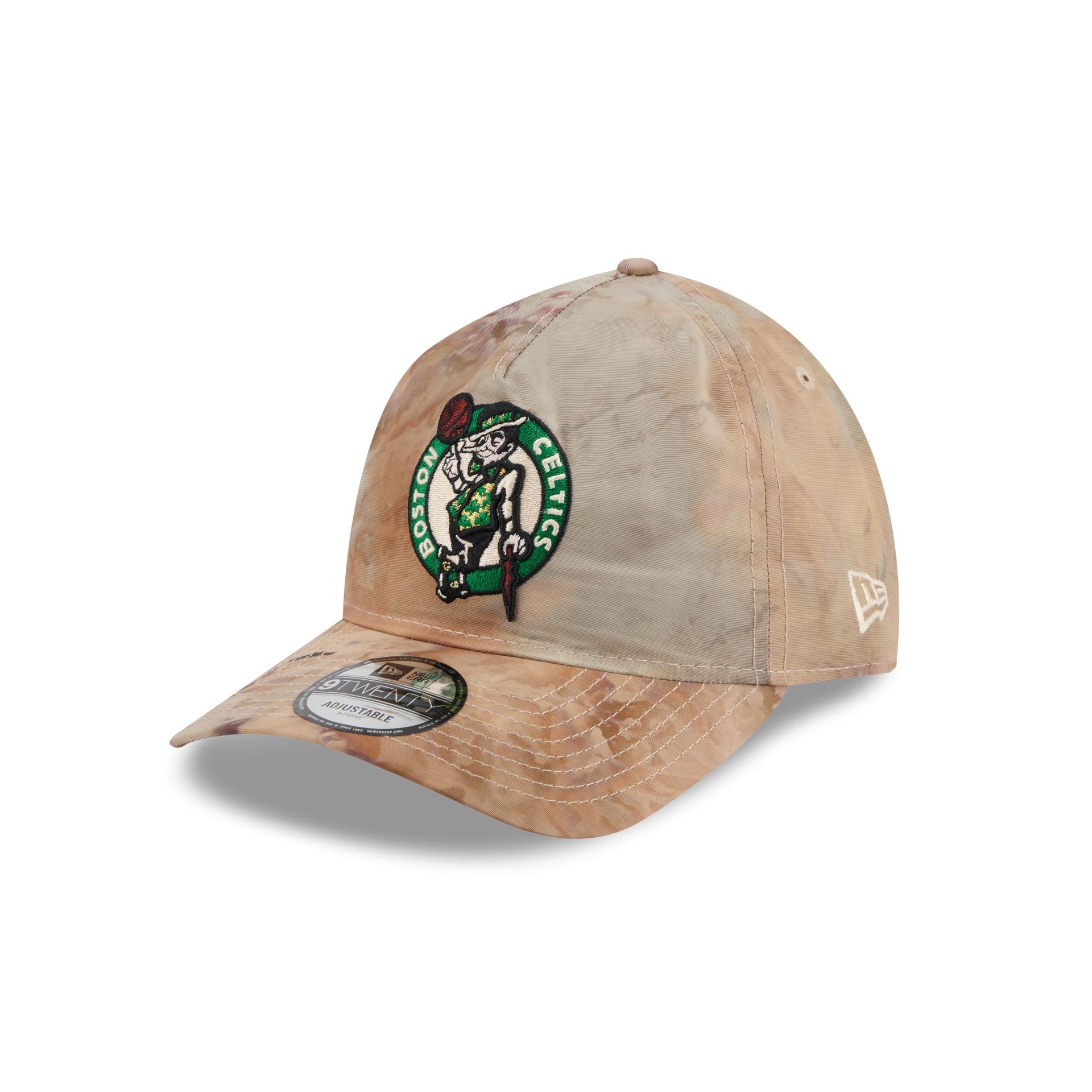Boston Celtics Washed Nylon Brown 9TWENTY A-Frame Adjustable Hat