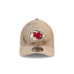 Kansas City Chiefs Washed Nylon Brown 9TWENTY A-Frame Adjustable Hat