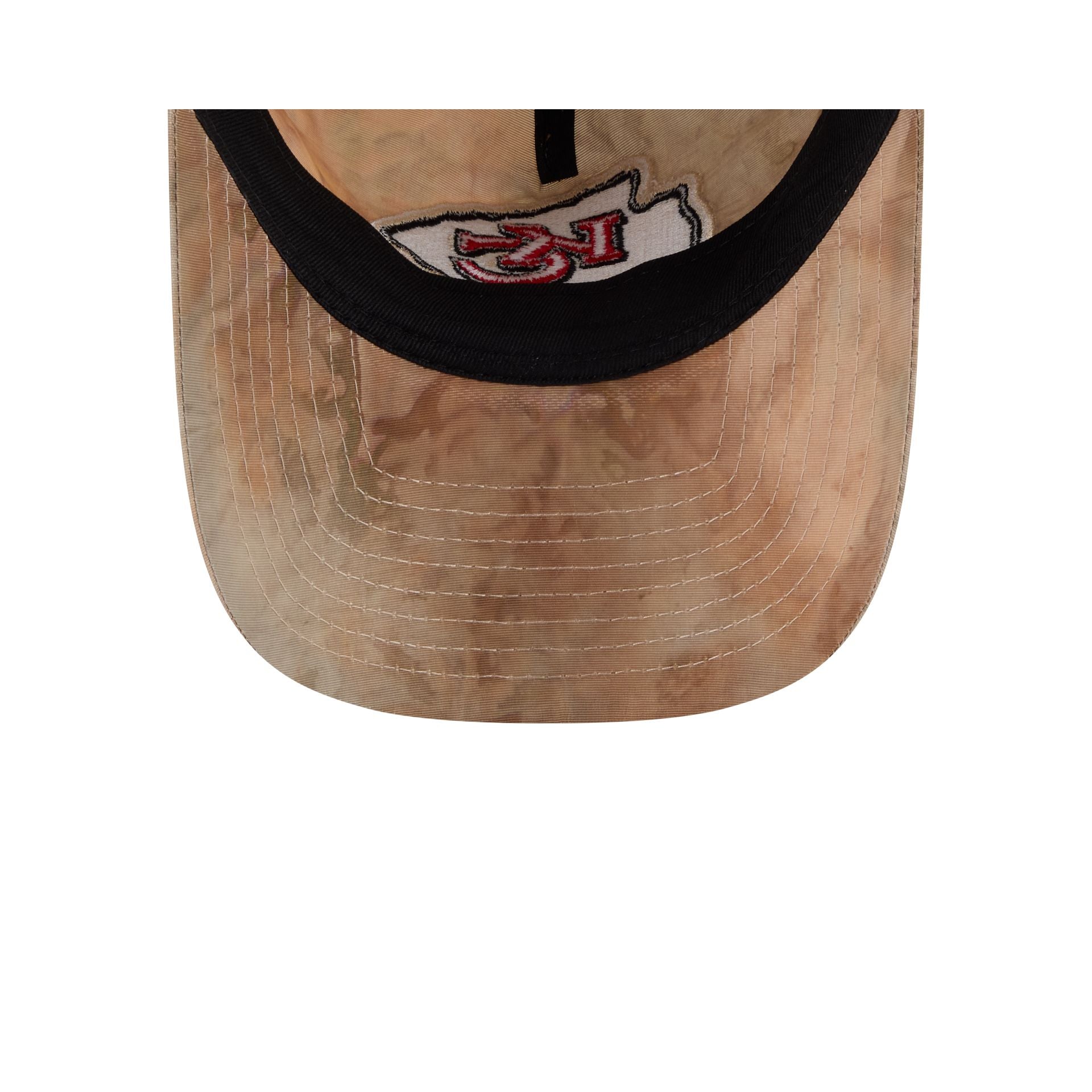 Kansas City Chiefs Washed Nylon Brown 9TWENTY A-Frame Adjustable Hat
