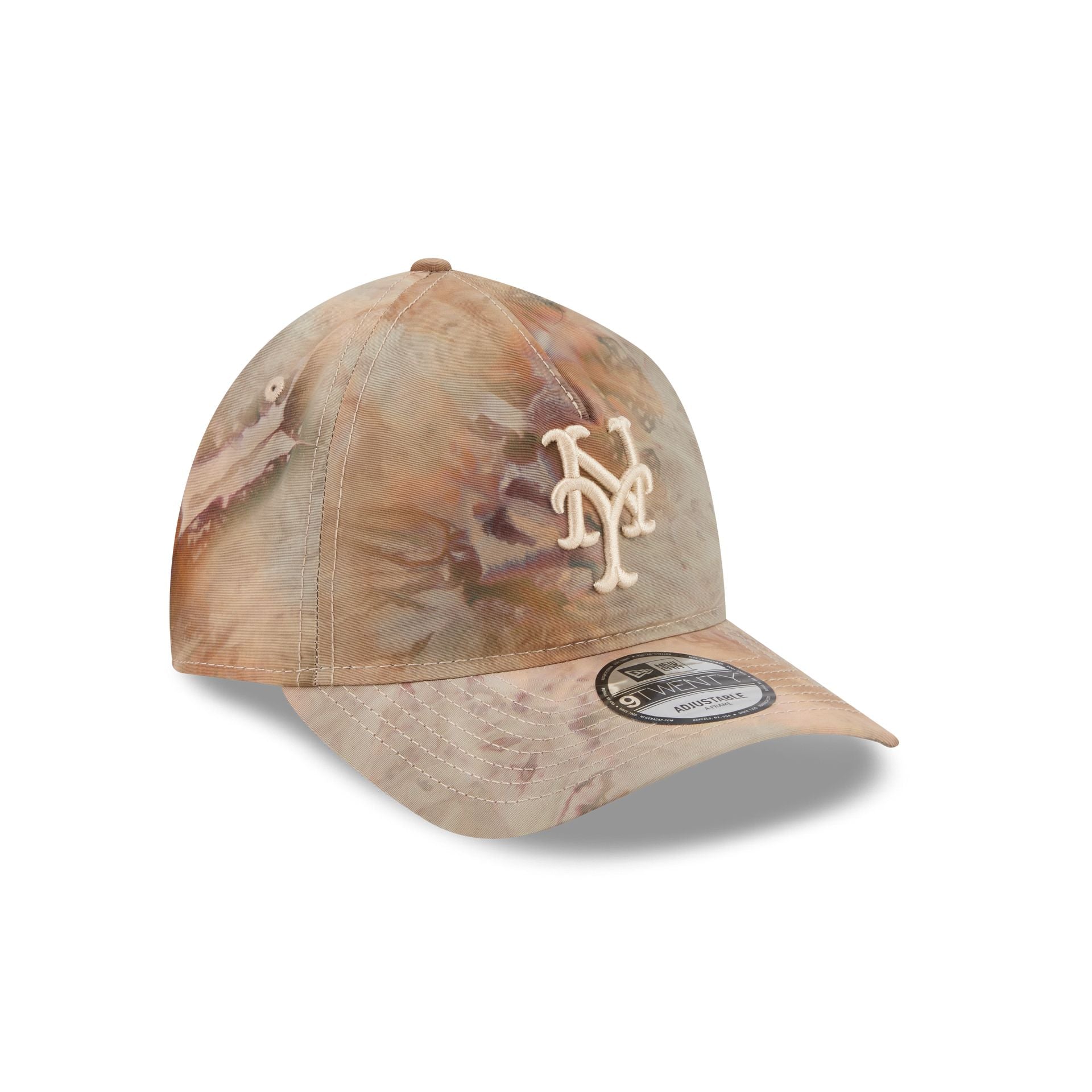 New York Mets Washed Nylon Brown 9TWENTY A-Frame Adjustable Hat