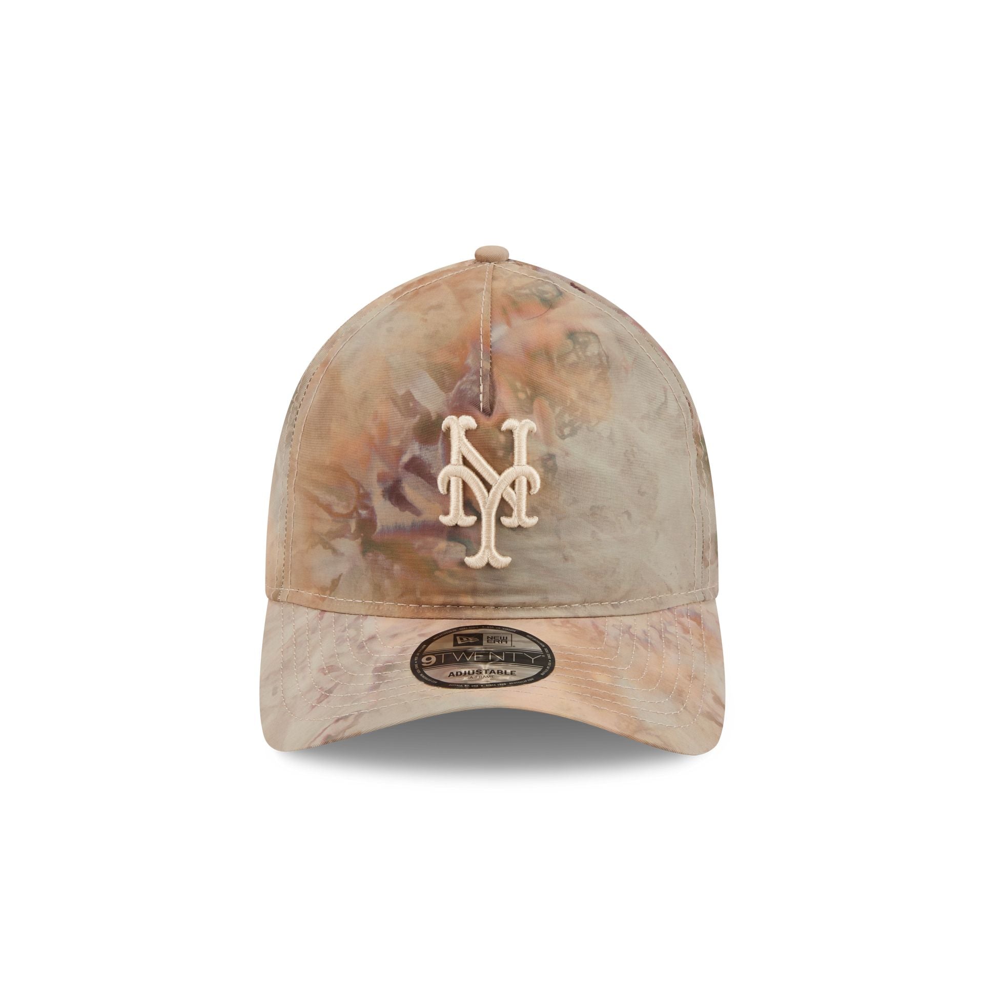 New York Mets Washed Nylon Brown 9TWENTY A-Frame Adjustable Hat