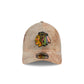 Chicago Blackhawks Washed Nylon Brown 9TWENTY A-Frame Adjustable Hat