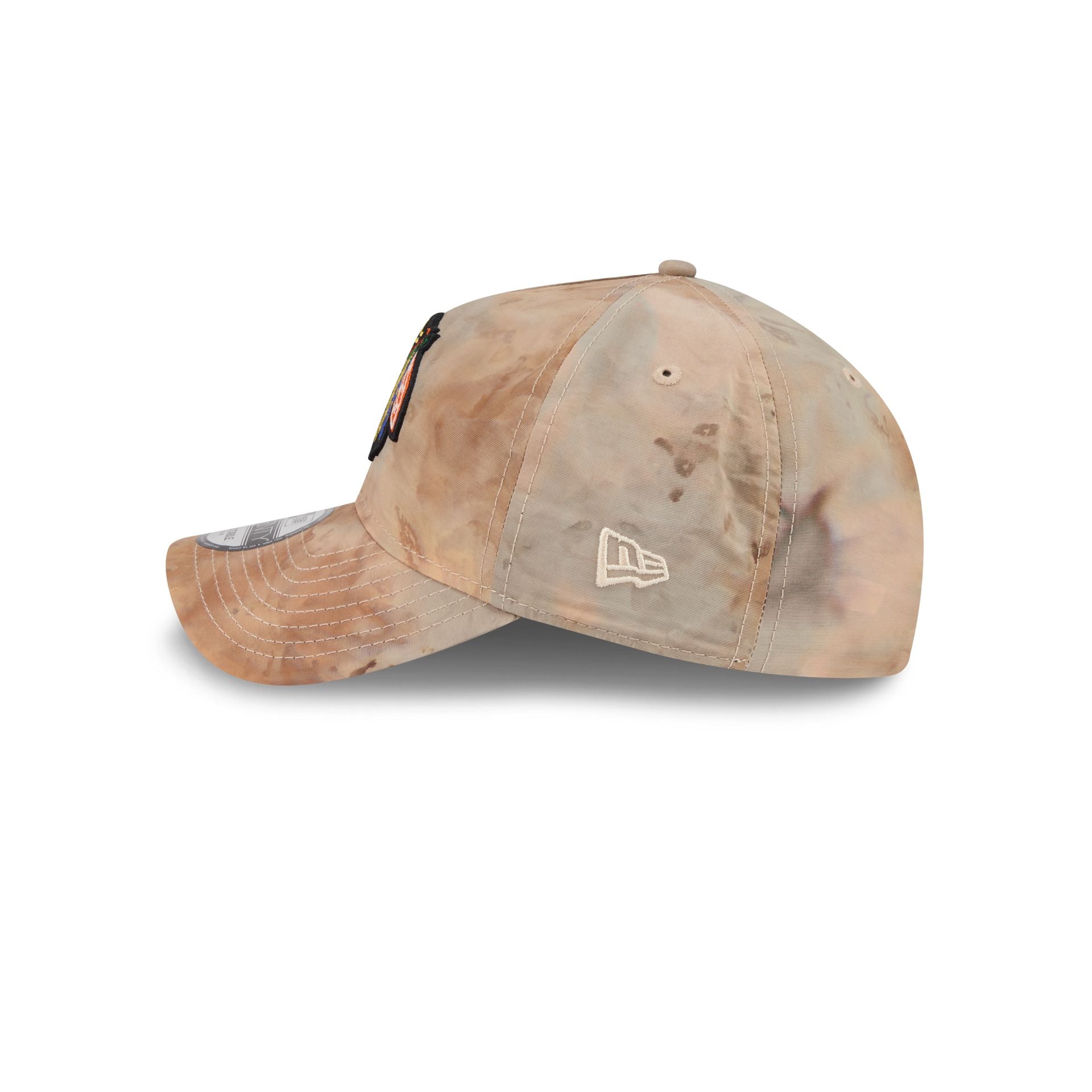 Chicago Blackhawks Washed Nylon Brown 9TWENTY A-Frame Adjustable Hat
