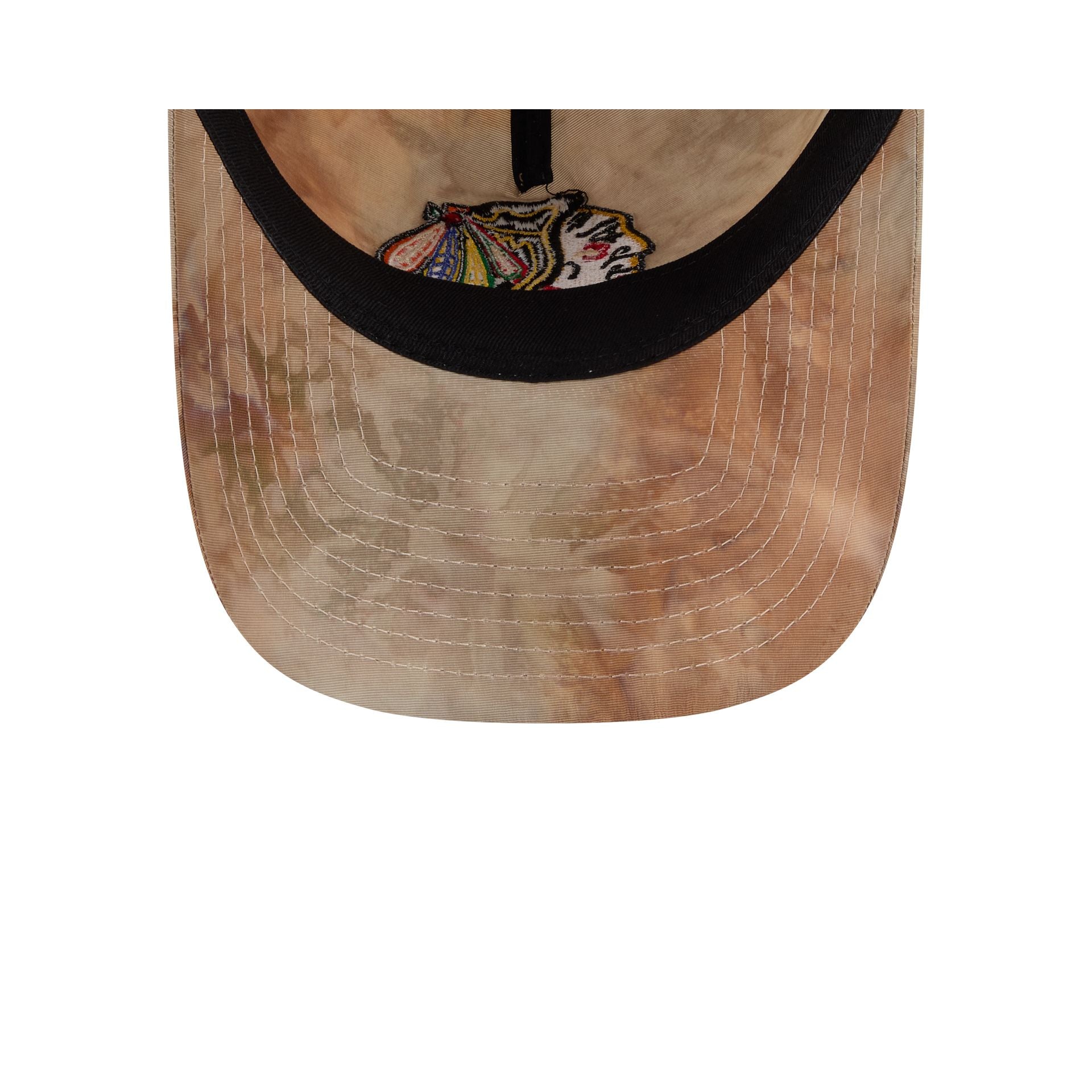 Chicago Blackhawks Washed Nylon Brown 9TWENTY A-Frame Adjustable Hat
