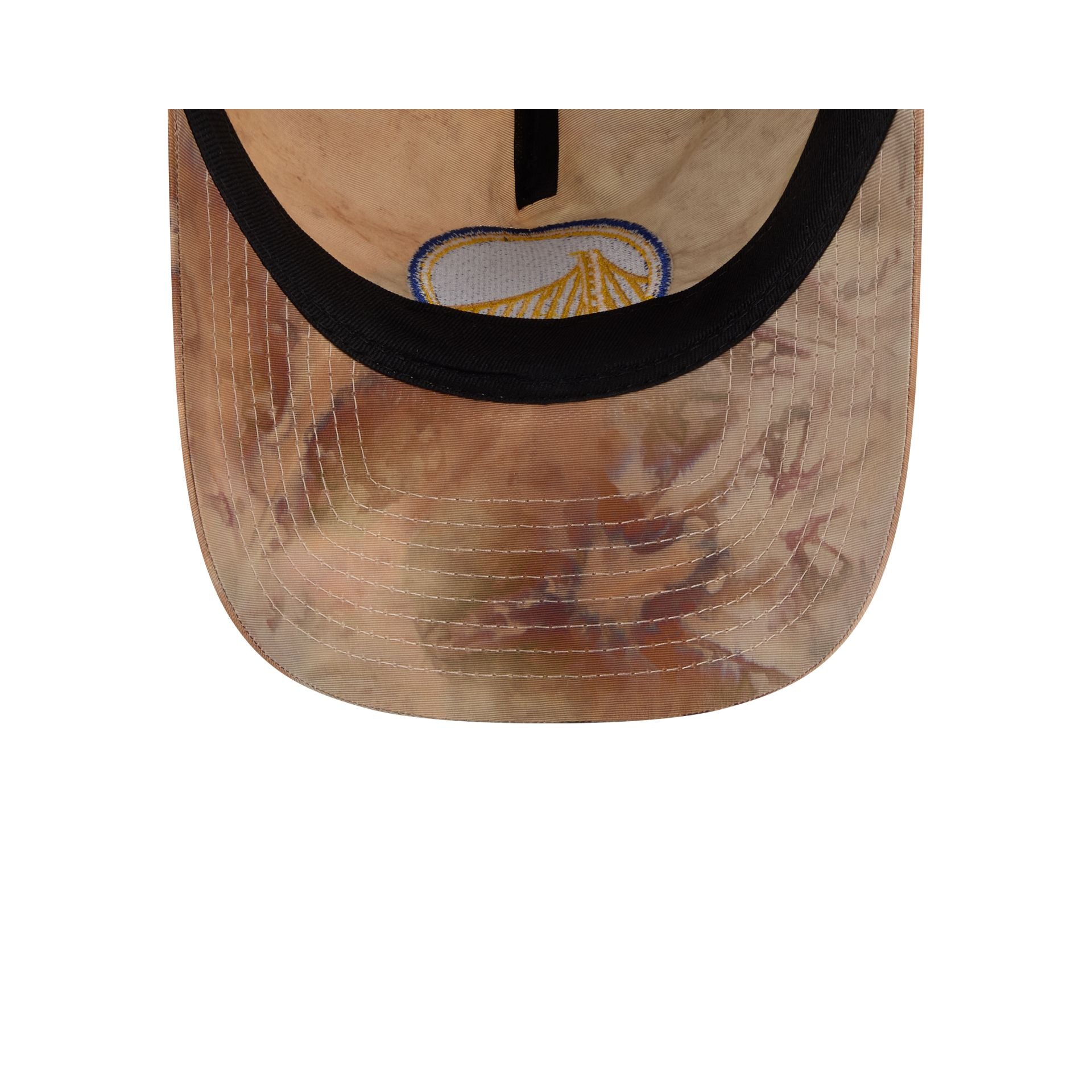 Golden State Warriors Washed Nylon Brown 9TWENTY A-Frame Adjustable Hat