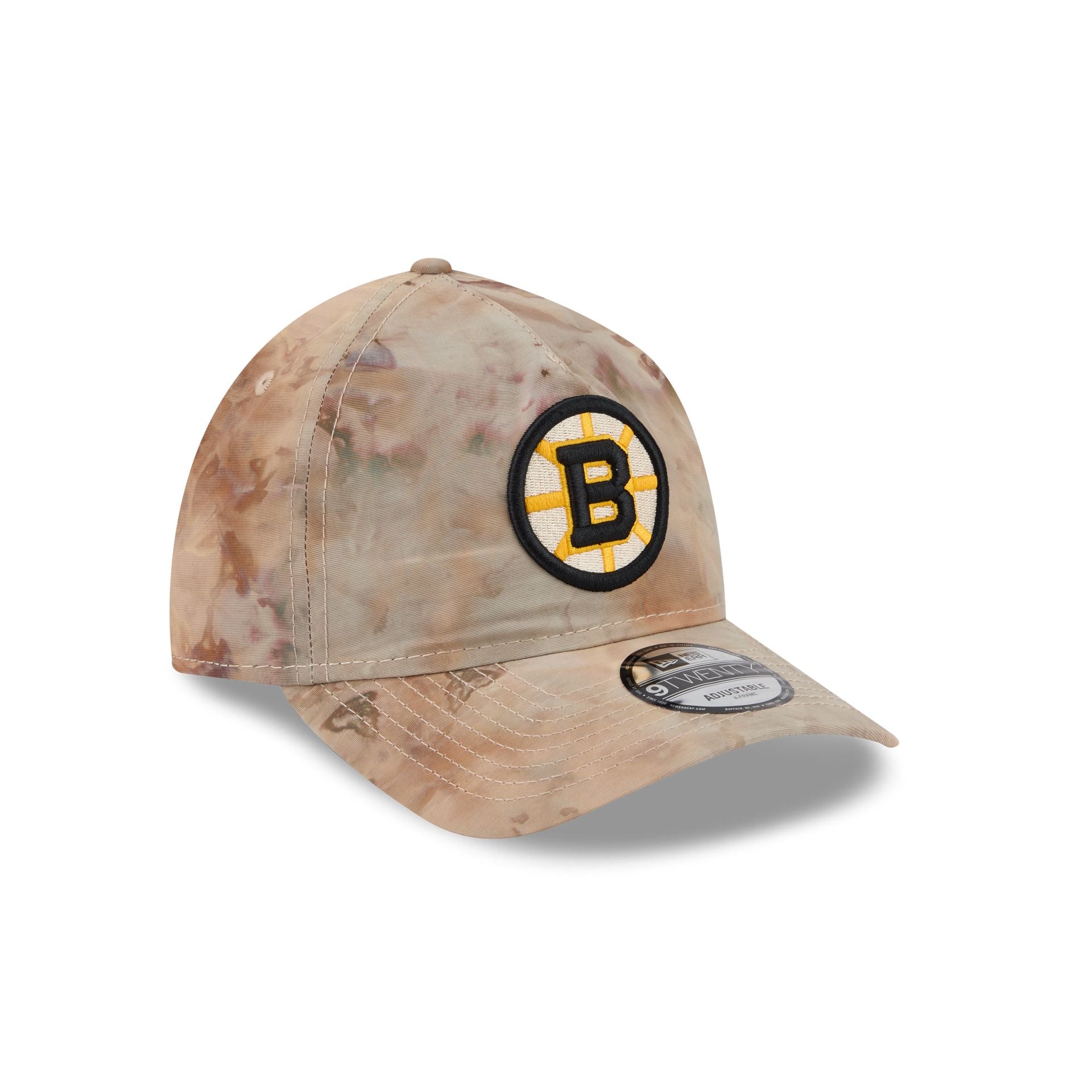Boston Bruins Washed Nylon Brown 9TWENTY A-Frame Adjustable Hat