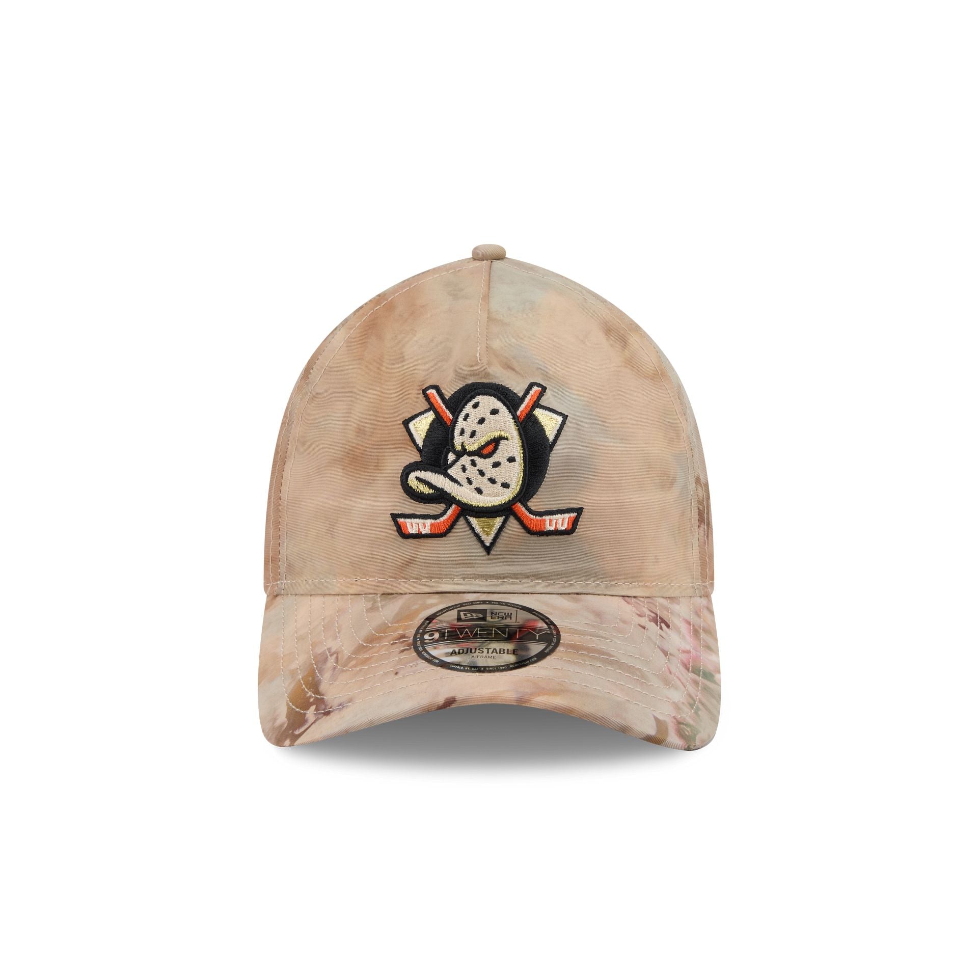 Anaheim Ducks Washed Nylon Brown 9TWENTY A-Frame Adjustable Hat