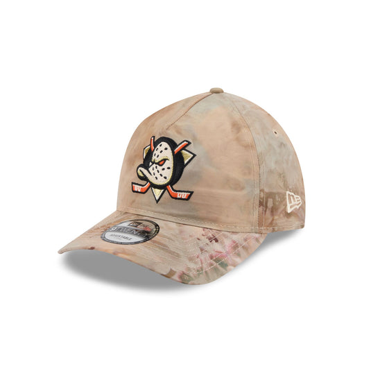 Anaheim Ducks Washed Nylon Brown 9TWENTY A-Frame Adjustable Hat