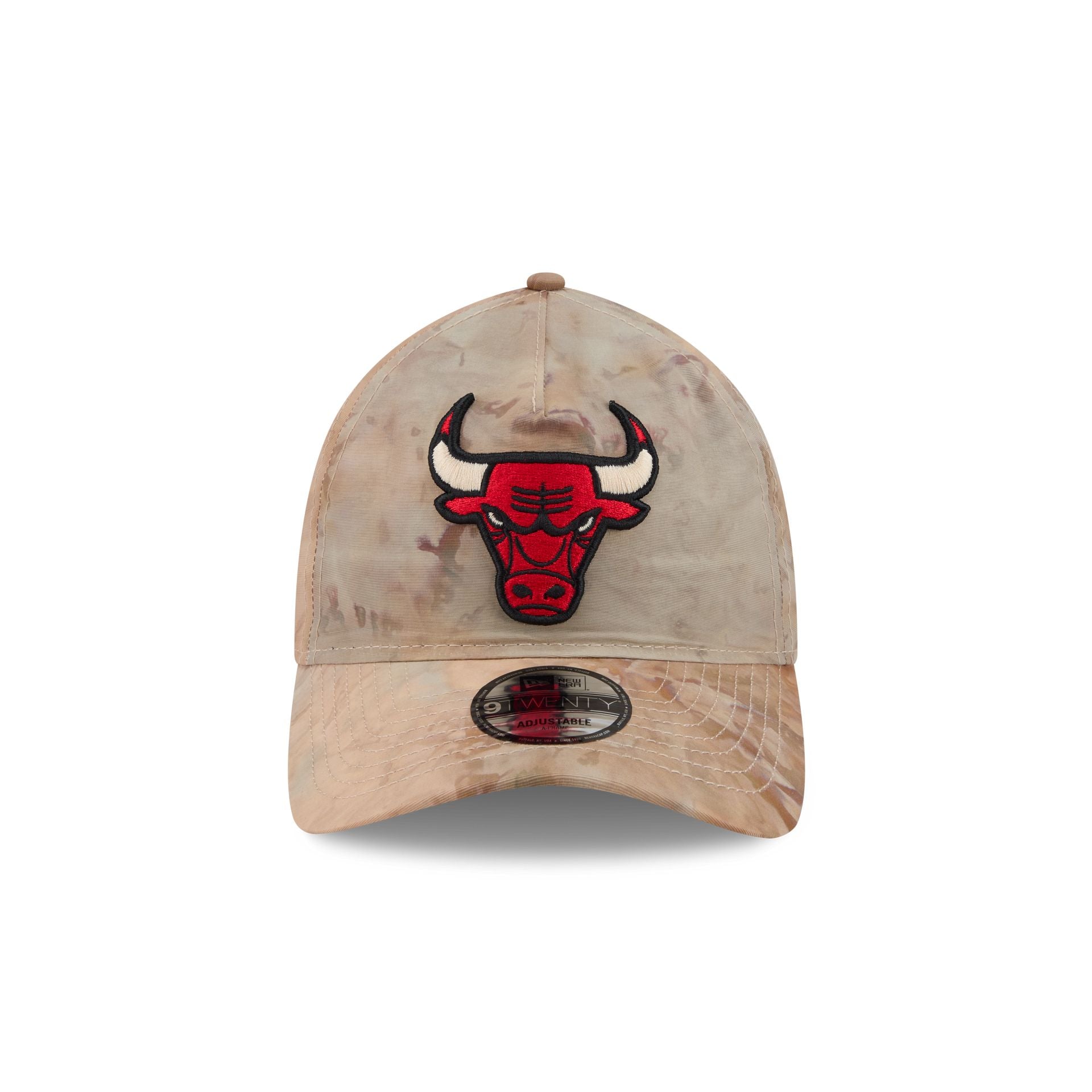 Chicago Bulls Washed Nylon Brown 9TWENTY A-Frame Adjustable Hat