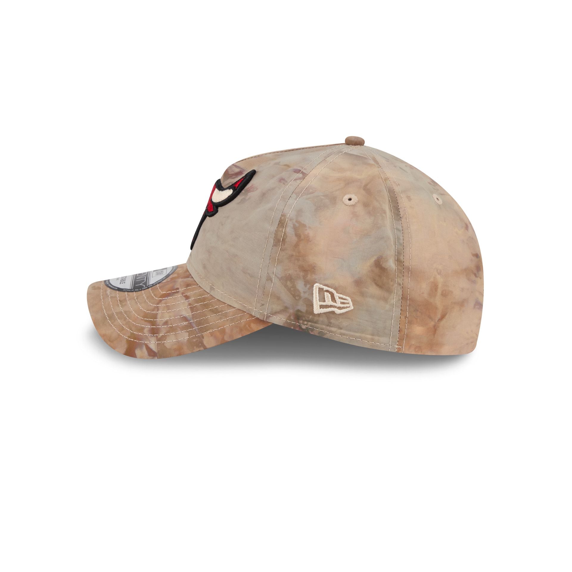 Chicago Bulls Washed Nylon Brown 9TWENTY A-Frame Adjustable Hat