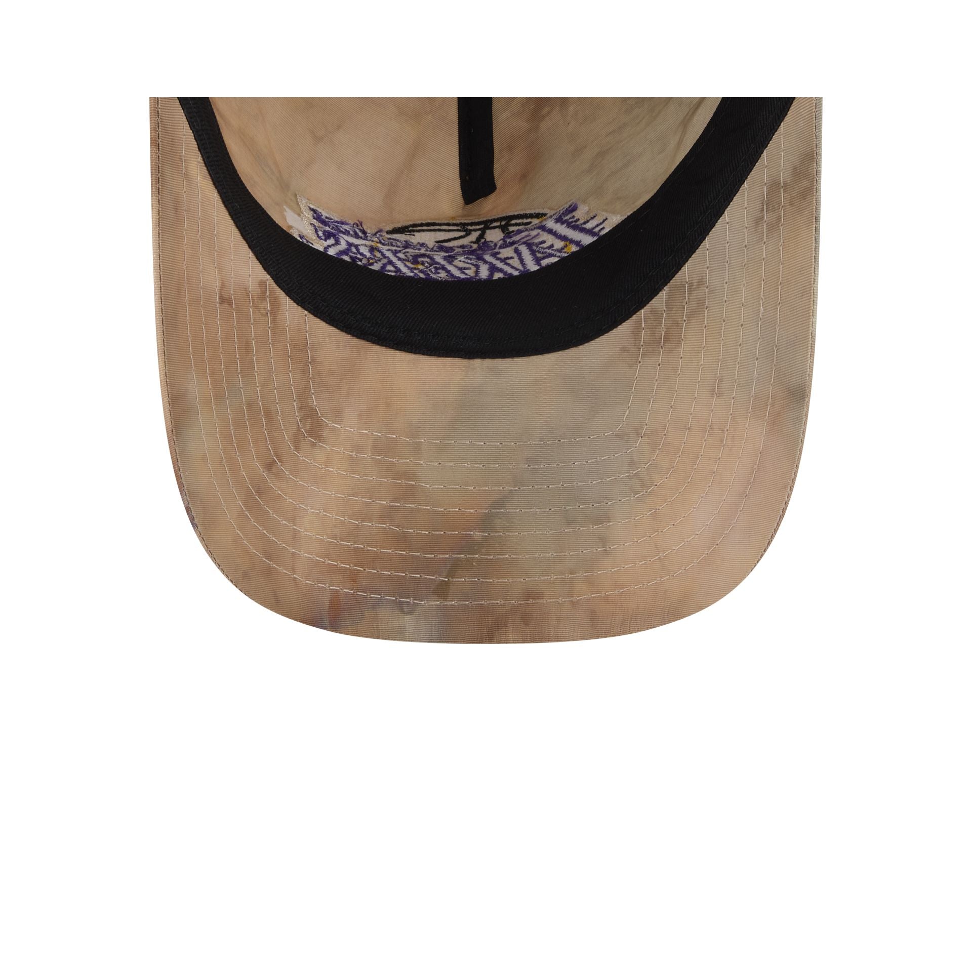 Los Angeles Lakers Washed Nylon Brown 9TWENTY A-Frame Adjustable Hat