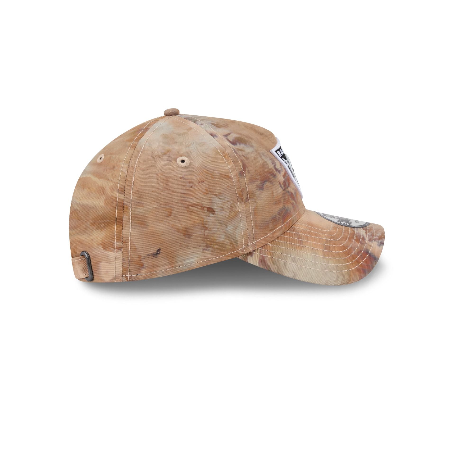 Las Vegas Raiders Washed Nylon Brown 9TWENTY A-Frame Adjustable Hat