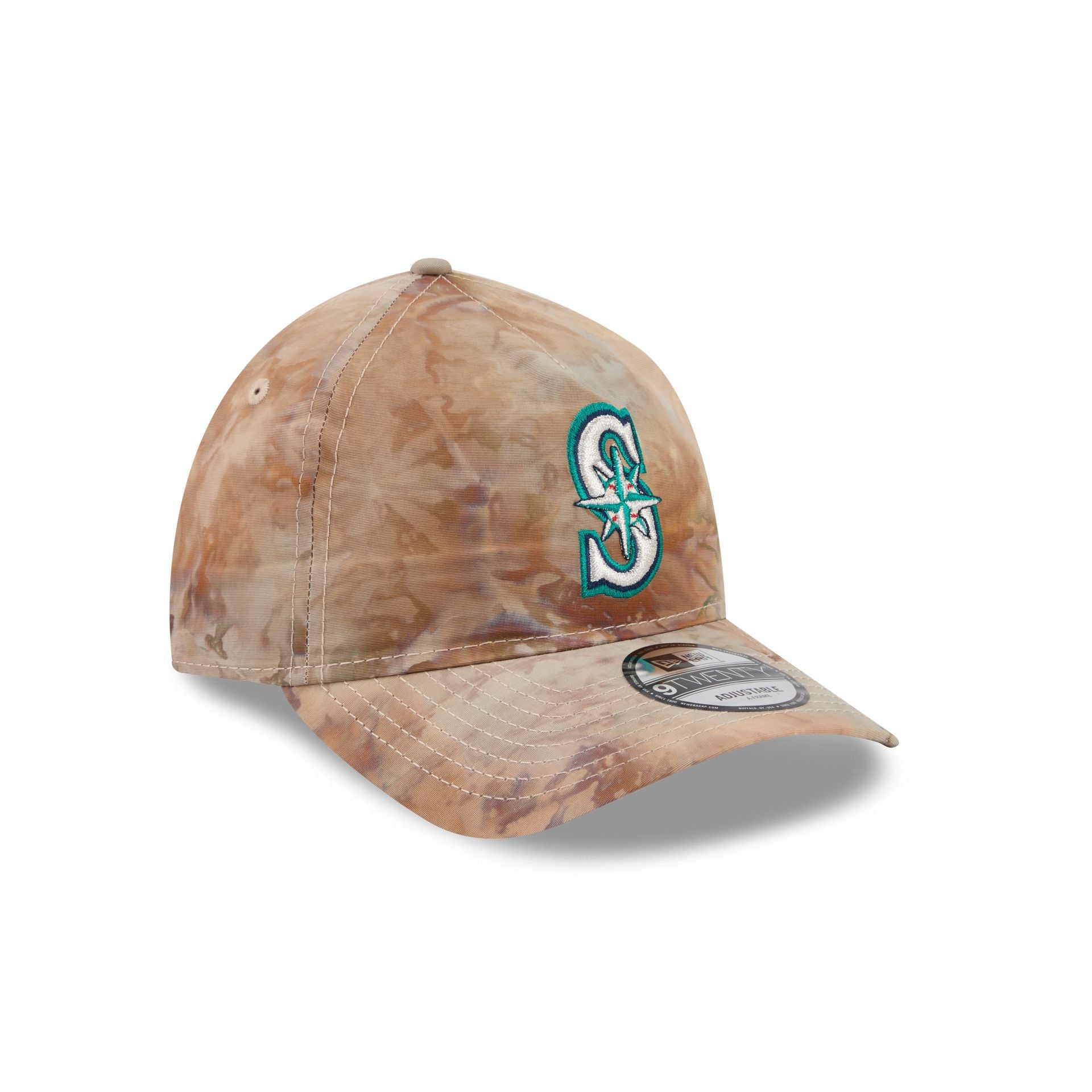 Seattle Mariners Washed Nylon Brown 9TWENTY A-Frame Adjustable Hat
