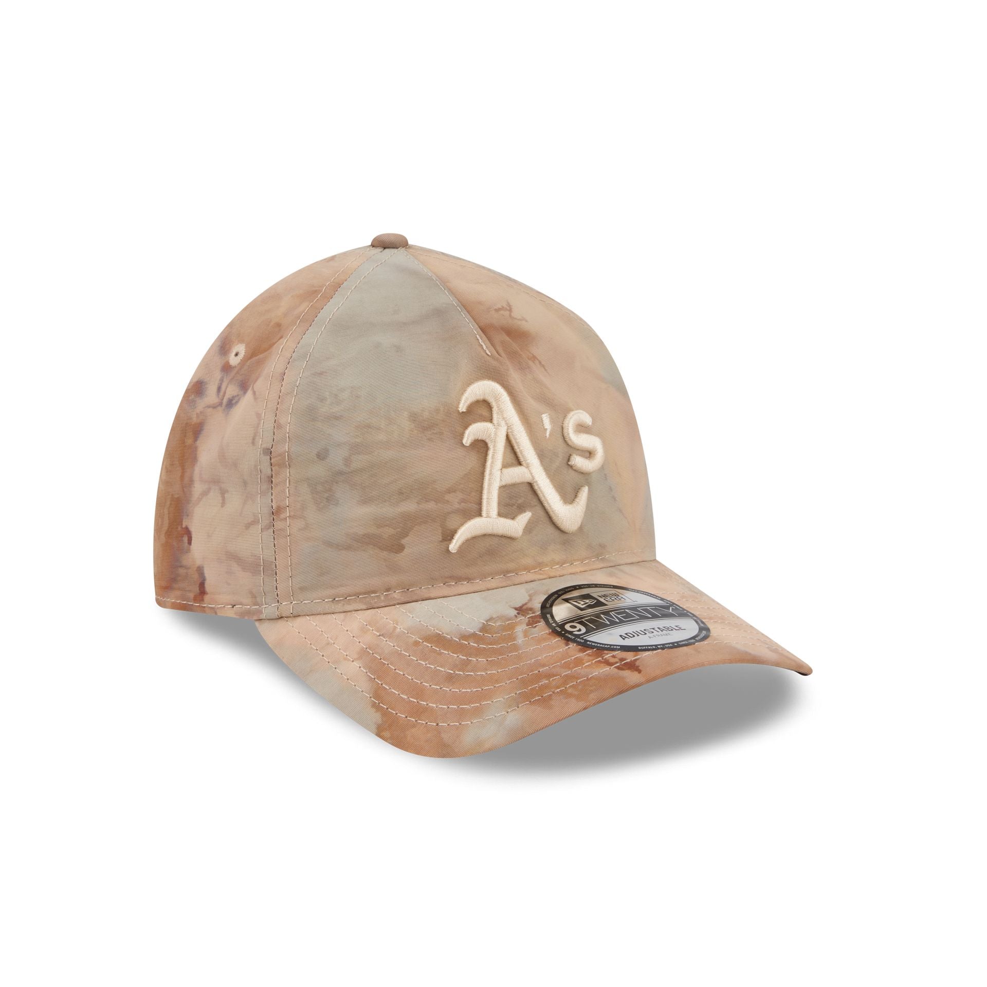 Athletics Washed Nylon Brown 9TWENTY A-Frame Adjustable Hat