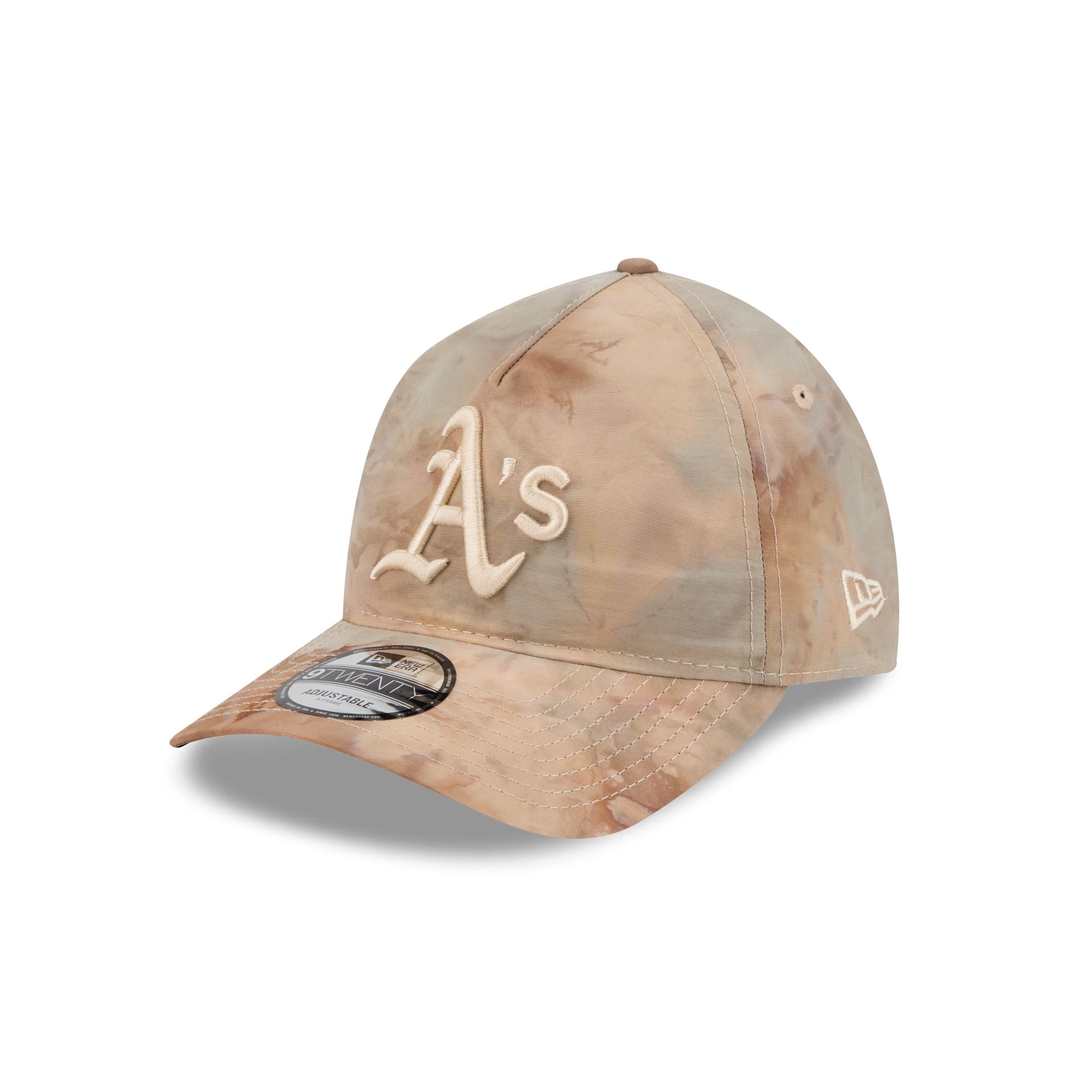 Athletics Washed Nylon Brown 9TWENTY A-Frame Adjustable Hat