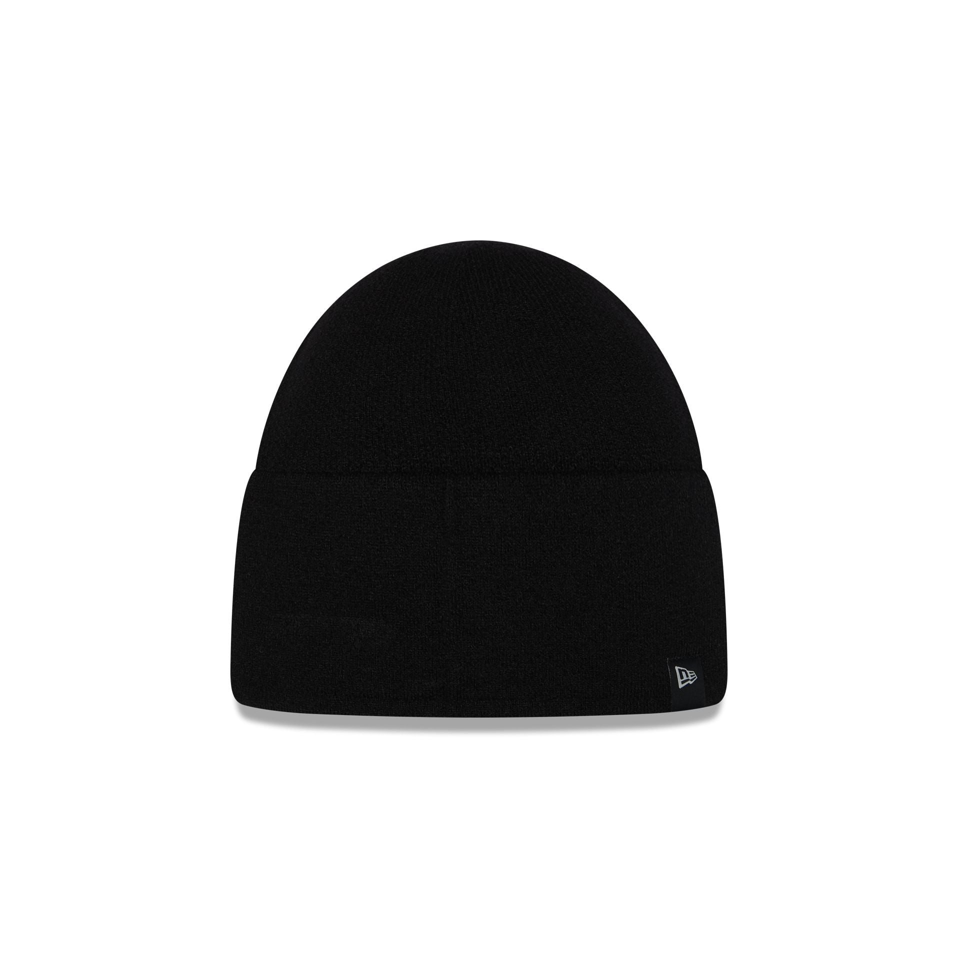 New Era Cap Cashmere Black Cuffless Knit Beanie Hat