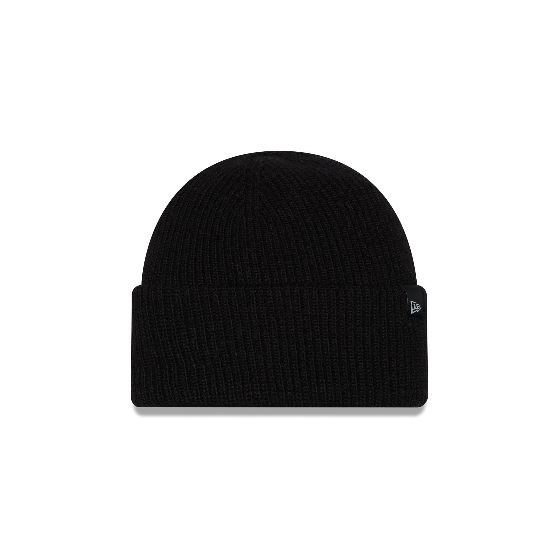 New Era Cap Woolen Black Short Cuff Knit Beanie Hat