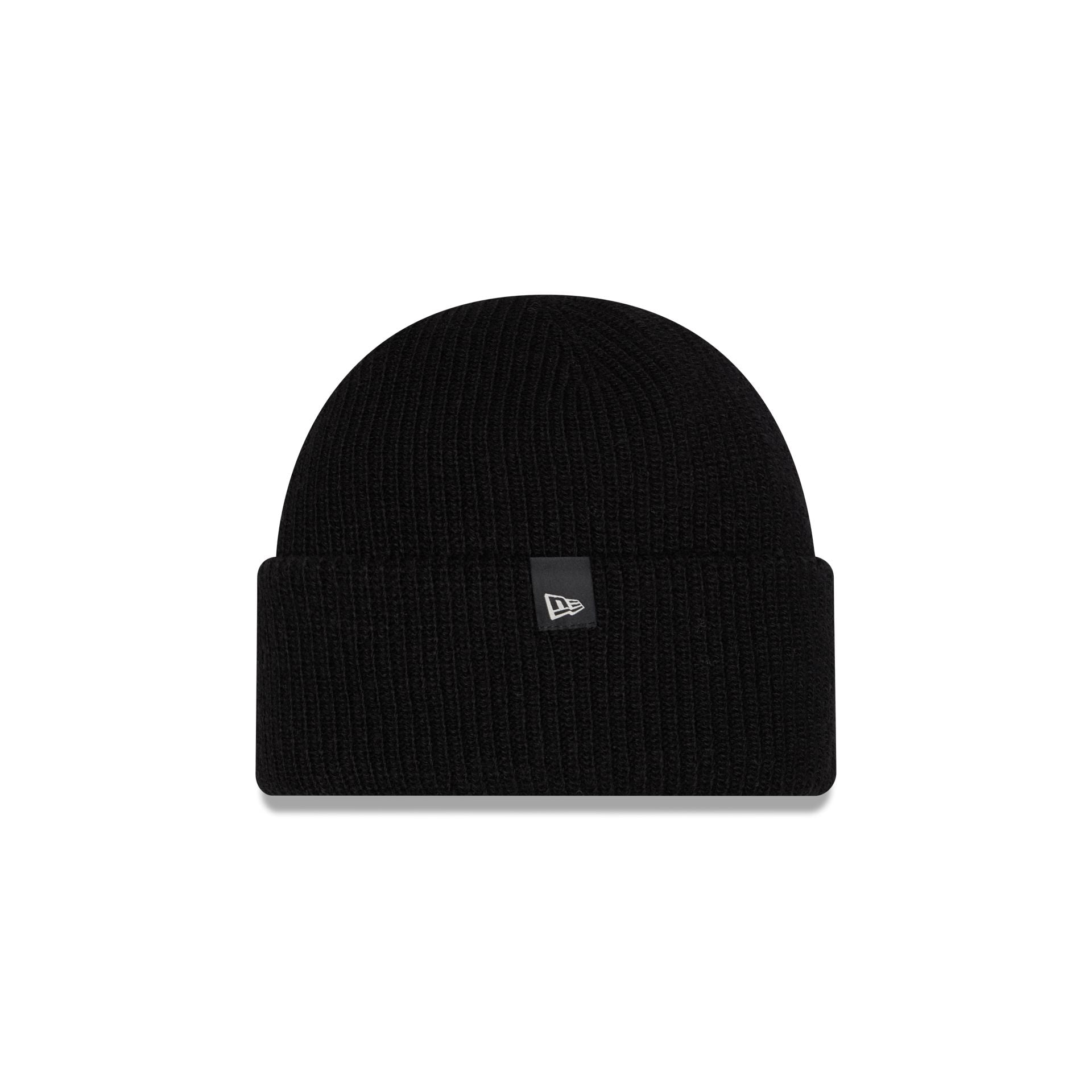 New Era Cap Woolen Black Short Cuff Knit Beanie Hat