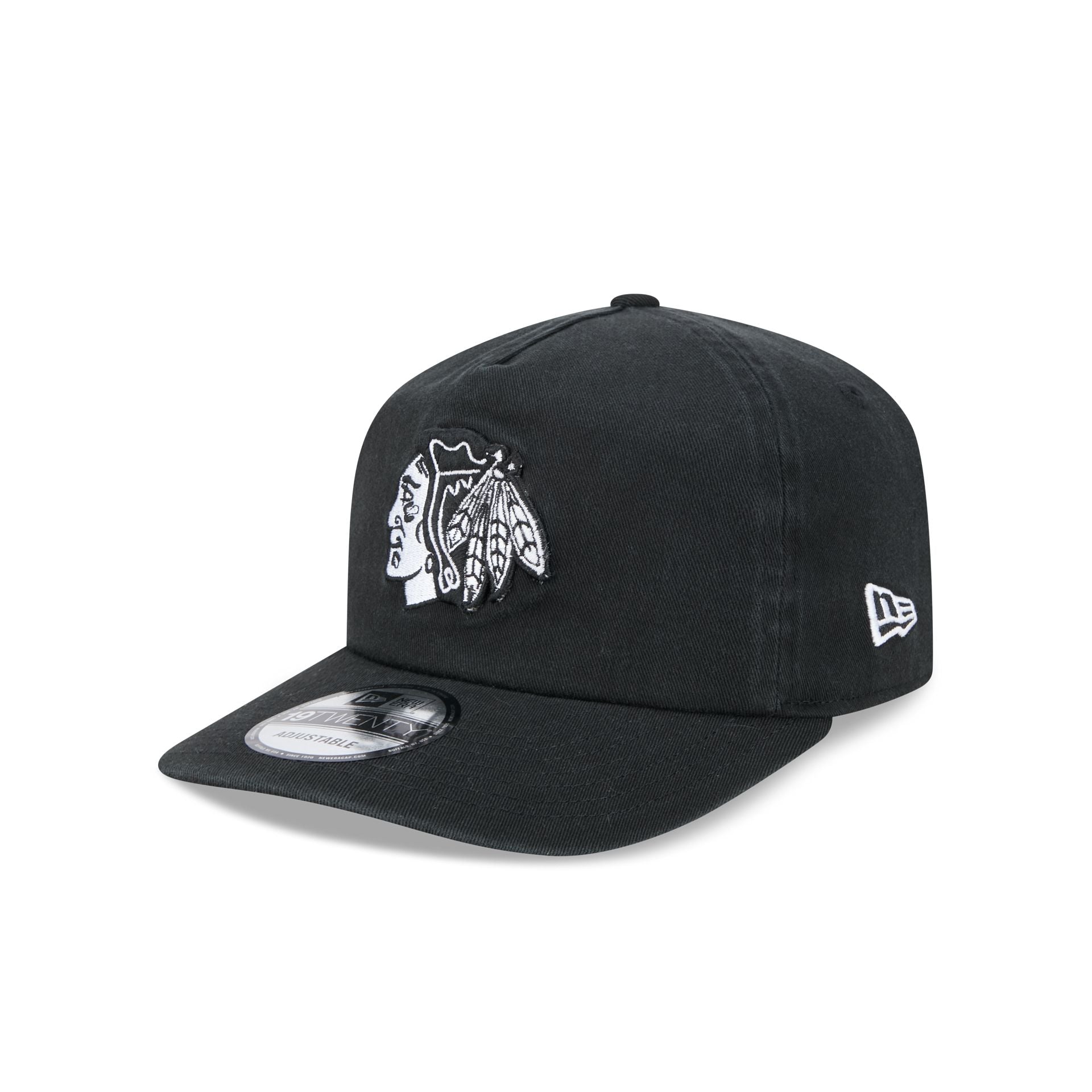 Chicago Blackhawks Black 19TWENTY Snapback Hat