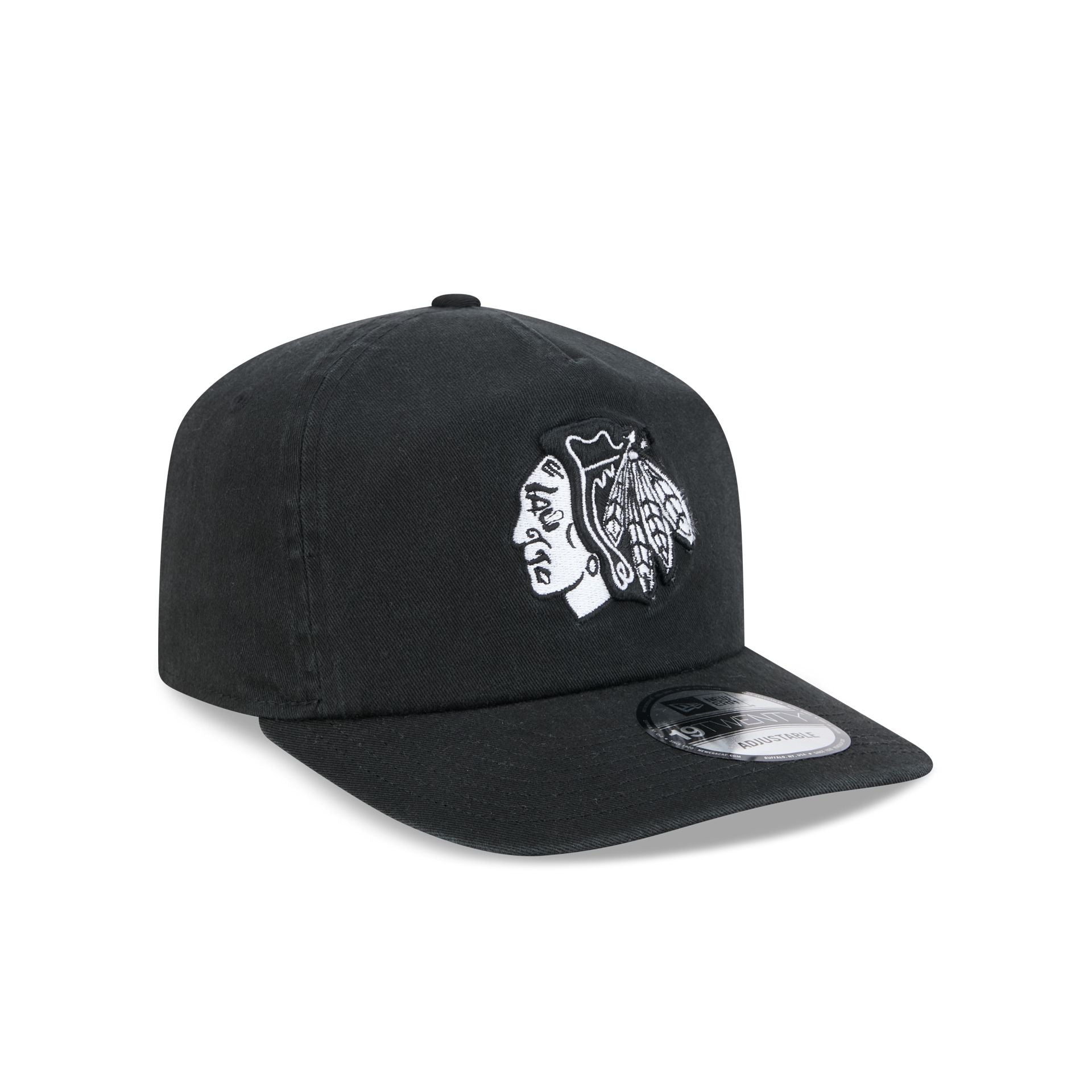 Chicago Blackhawks Black 19TWENTY Snapback Hat