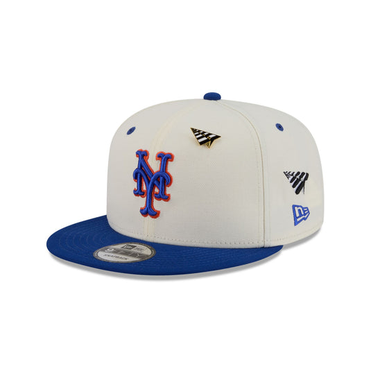 Paper Planes x New York Mets Chrome White 9FIFTY Snapback Hat - New Era Cap