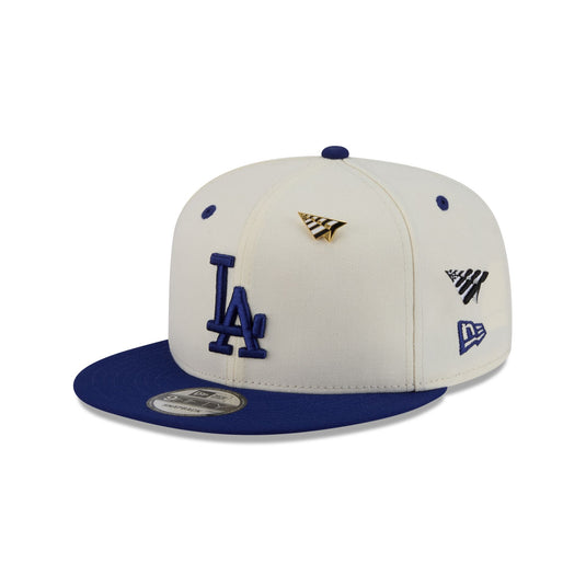 Paper Planes x Los Angeles Dodgers Chrome White 9FIFTY Snapback Hat - New Era Cap
