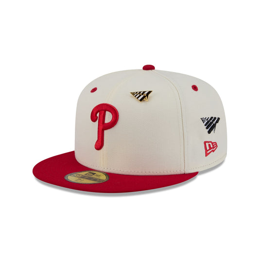 Paper Planes x Philadelphia Phillies Chrome White 59FIFTY Fitted Hat - New Era Cap