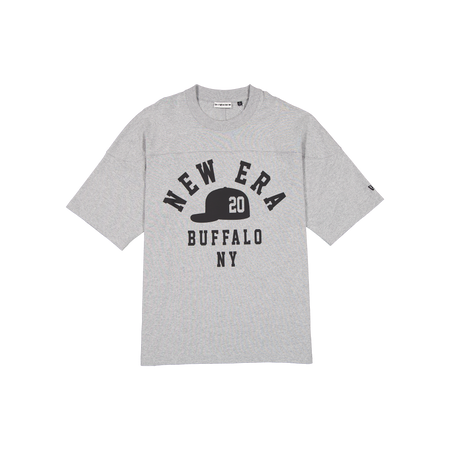 New Era Branded Cap Commuters Graphic Heather Gray T-Shirt