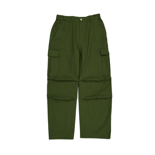 New Era Branded Cap Commuters Combat Moss Loose Cargo Pants