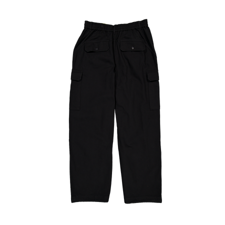 New Era Branded Cap Commuters Black Loose Cargo Pants