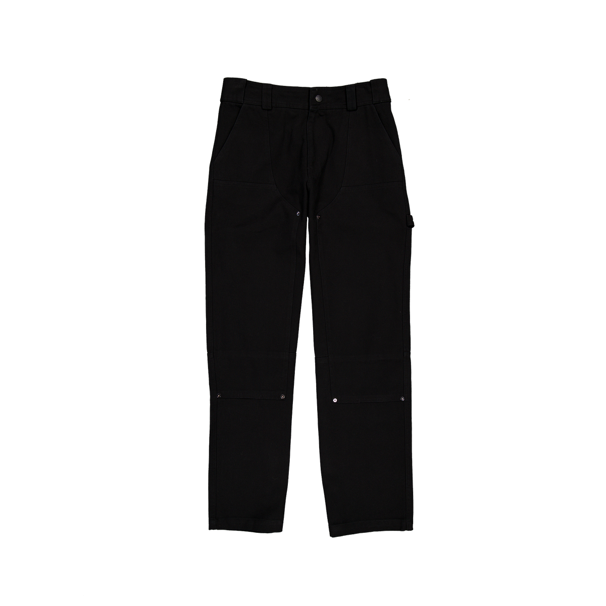 New Era Branded Cap Commuters Black Double Knee Pants