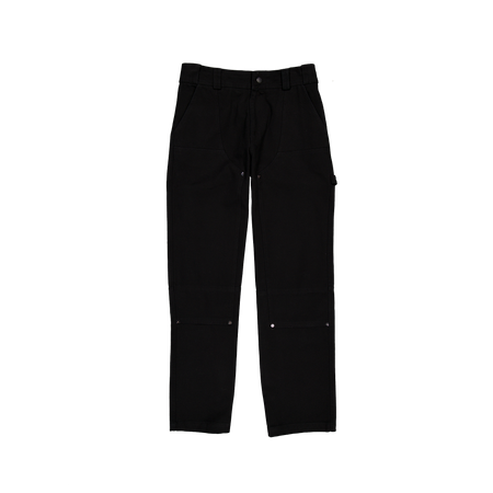New Era Branded Cap Commuters Black Double Knee Pants