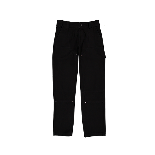 New Era Branded Cap Commuters Black Double Knee Pants