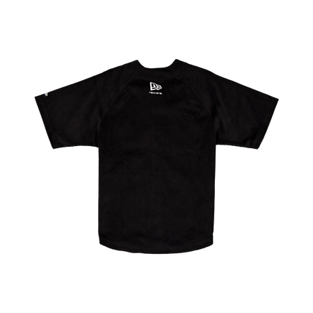 New Era Branded Cap Commuters Raglan Black Baseball Jersey