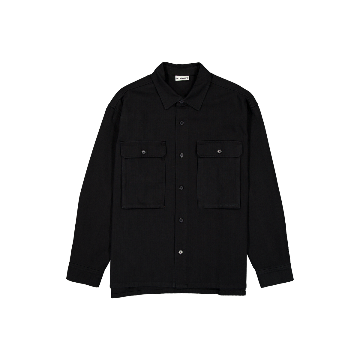 New Era Branded Cap Commuters Black Shacket