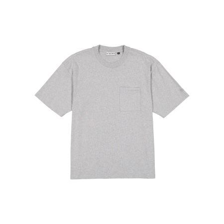 New Era Branded Alden II Heavyweight Heather Gray Pocket T-Shirt