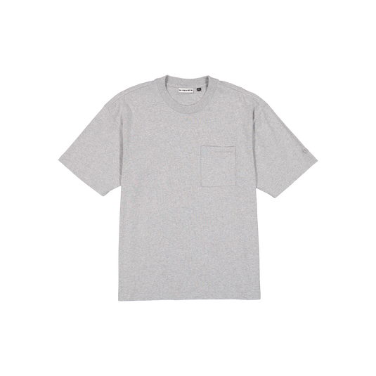 New Era Branded Alden II Heavyweight Heather Gray Pocket T-Shirt