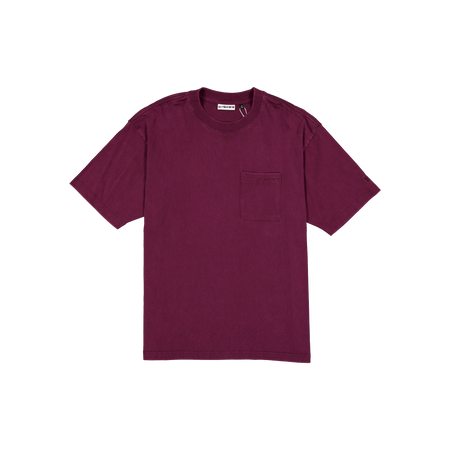New Era Branded Alden II Heavyweight Maroon Pocket T-Shirt