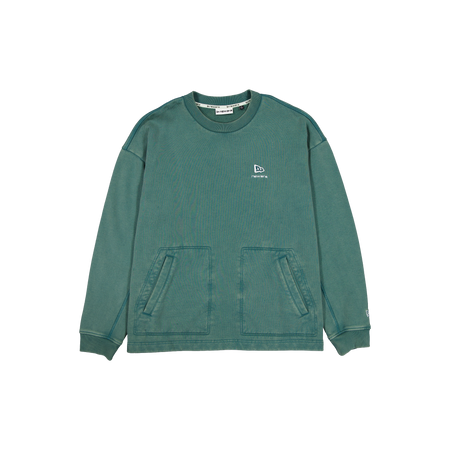 New Era Branded Alden II Pine Needle Green Crewneck