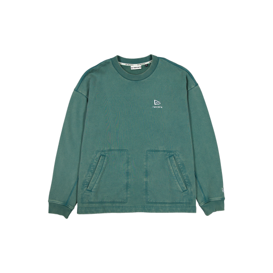 New Era Branded Alden II Pine Needle Green Crewneck