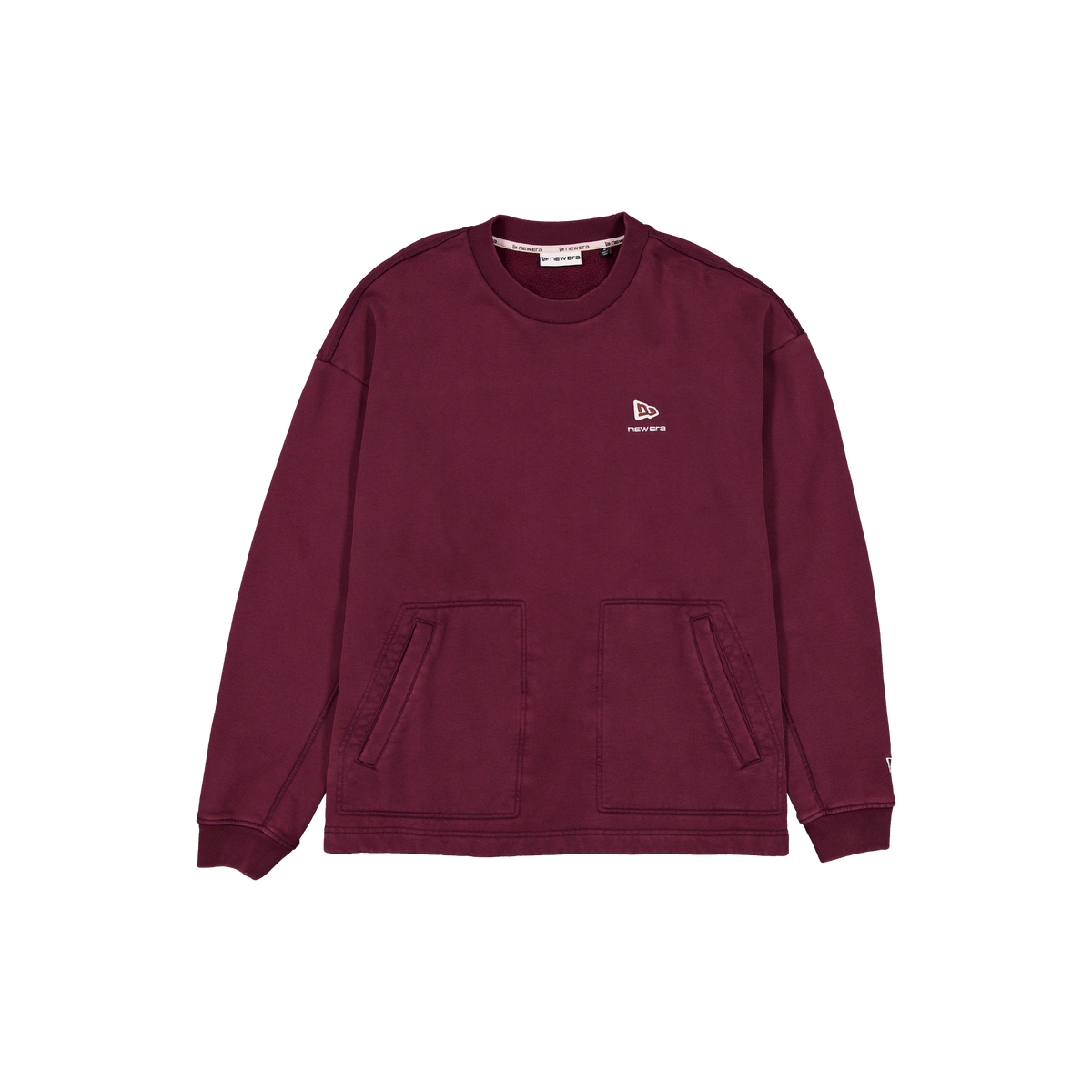 New Era Branded Alden II Maroon Crewneck