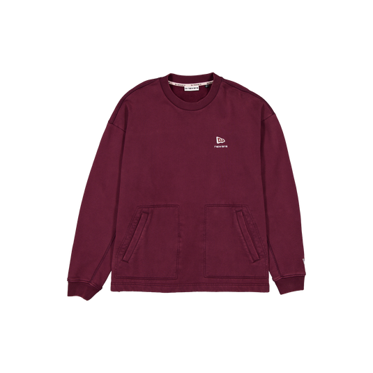 New Era Branded Alden II Maroon Crewneck