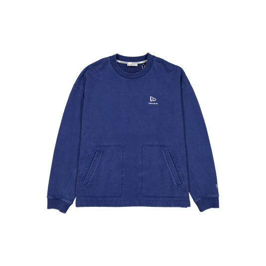 New Era Branded Alden II Carbon Navy Crewneck