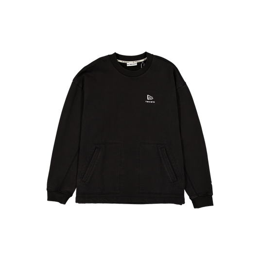 New Era Branded Alden II Black Crewneck