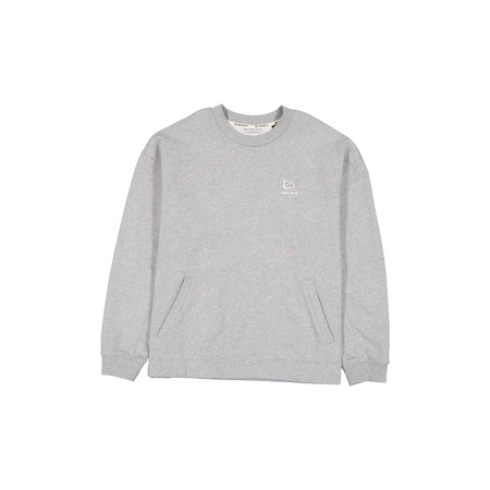New Era Branded Alden II Heather Gray Crewneck