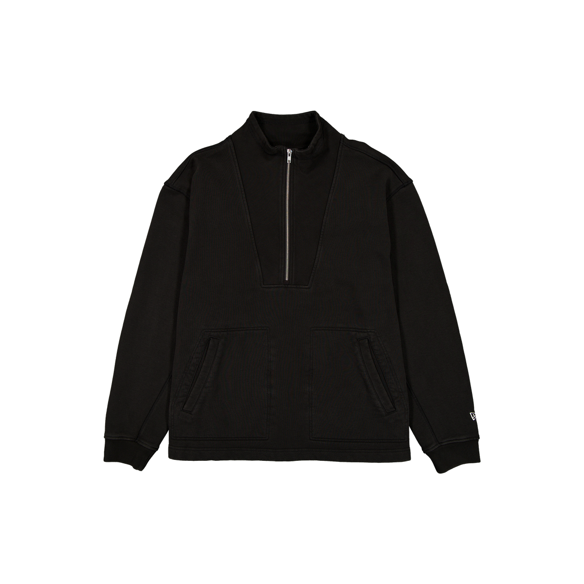 New Era Branded Alden Black Half-Zip