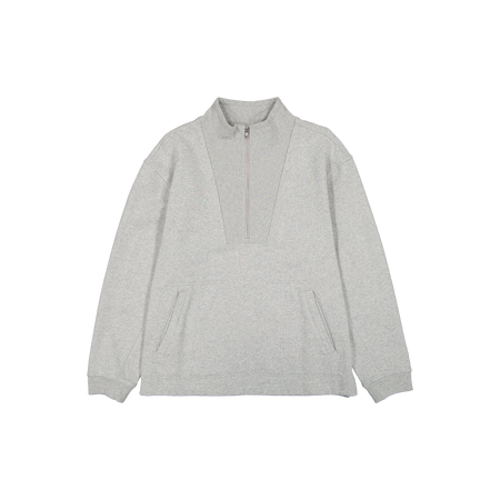 New Era Branded Alden Heather Gray Half-Zip