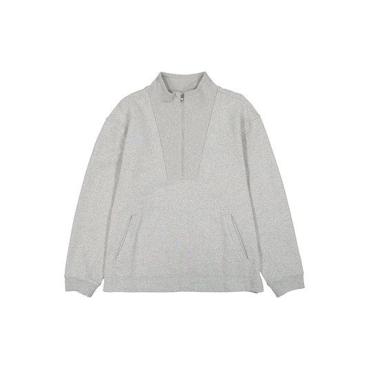 New Era Branded Alden Heather Gray Half-Zip